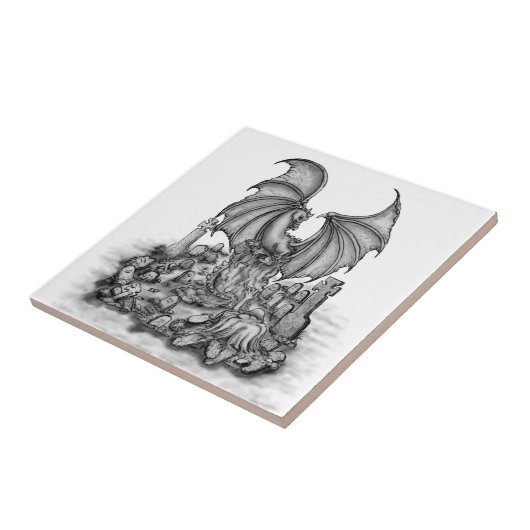 Carreau Dragon avec Zombie (Côté)