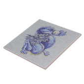 Carreau Dragon bleu (Côté)