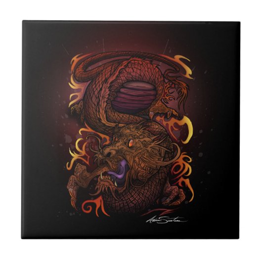 Carreau Dragon (conception de signature) (Devant)