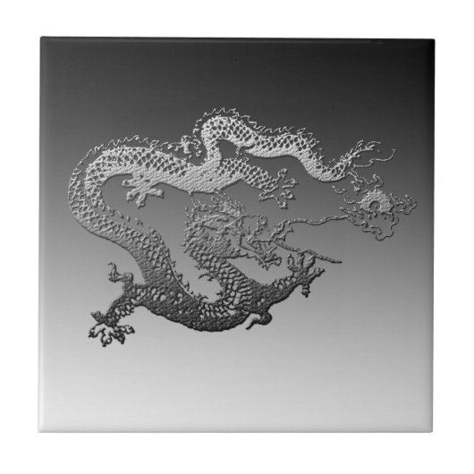 Carreau Dragon de peinture de Chrome (Devant)