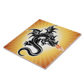 Carreau Dragon de respiration du feu (Côté)