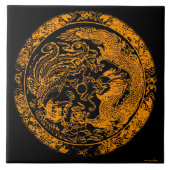 Carreau Dragon et tuile de Phoenix (Devant)