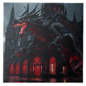 Carreau Dragon gothique (Devant)