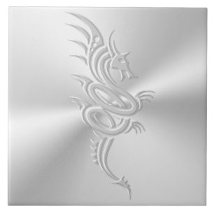 Carreau Dragon oriental à effet incorporé