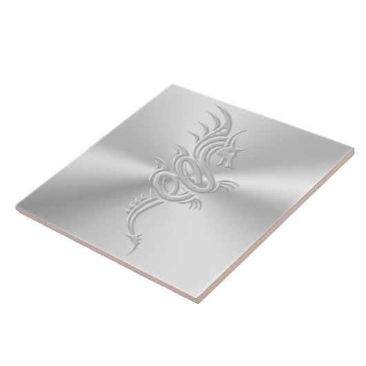 Carreau Dragon oriental à effet incorporé (Côté)