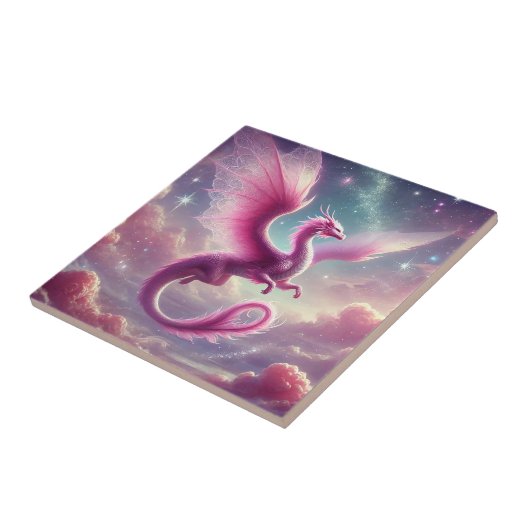 Carreau Dragon rose (Côté)