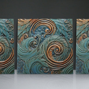 Carreau Dragon Scales Victorian Green Motifs bio