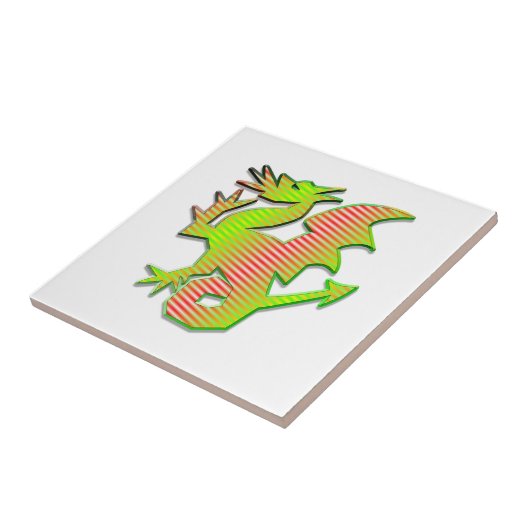 Carreau Dragon stylisé (Côté)