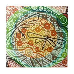 Carreau Dragonfles de la forêt tropicale