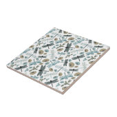 Carreau Dragonflies Chic Fleurs Stylish Multinolores (Côté)