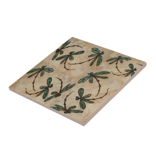 Carreau Dragonflies Crème rustique (Côté)