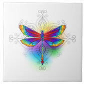 Carreau Dragonfly en arc-en-ciel (Devant)