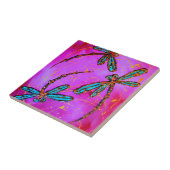 Carreau Dragonfly Flit Electrique rose (Côté)