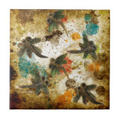 Carreau Dragonfly Flit Rustic Splash (Devant)