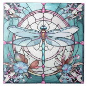 Carreau Dragonfly Light Bleu et Blanc Tissu (Devant)