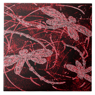 Carreau Dragonfly Red Haze