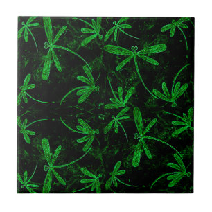 Carreau Dragonlies Neon Green