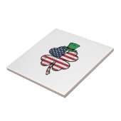 Carreau Drape de trèfle vintage Saint-Patrick (Côté)