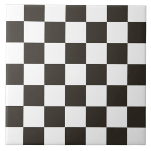 Carreau Drapeau À damiers (noir et blanc) (Motif du vérifi