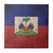 Carreau Drapeau affligé par cru du Haïti (Devant)