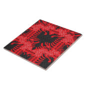 Carreau Drapeau albanais motif 2 (Côté)