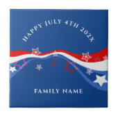 Carreau Drapeau américain design moderne (Devant)