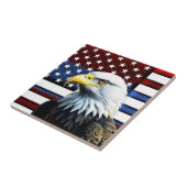 Carreau Drapeau américain patriotique (Côté)