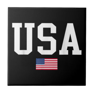 Carreau Drapeau Américain Patriotique USA Pour Hommes Femm