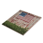 Carreau Drapeau américain peint sur la grange (Côté)