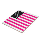 Carreau drapeau américain rose (Côté)