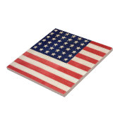 Carreau Drapeau américain vintage 36 Étoiles (Côté)