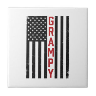 Carreau Drapeau américain vintage vector design patriotiqu