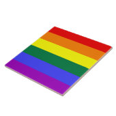 Carreau Drapeau arc-en-ciel de la fierté LGBT (Côté)
