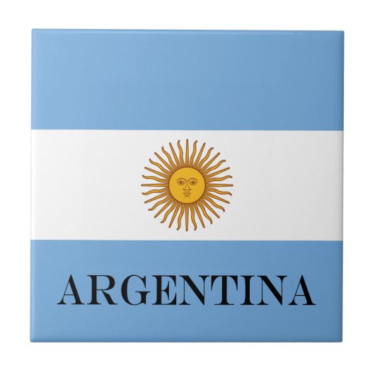 Carreau Drapeau argentin Bandera De Argentina (Devant)