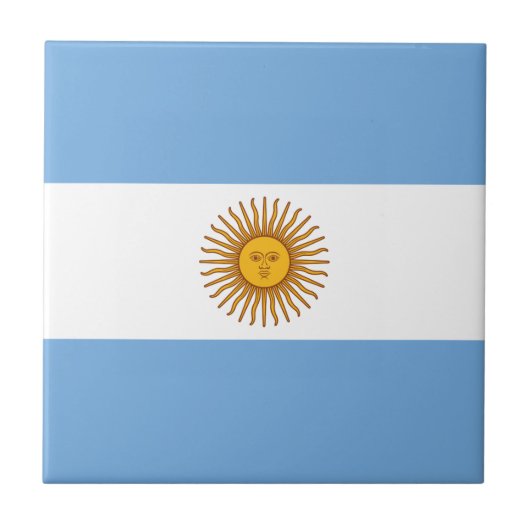 Carreau Drapeau argentin Bandera De Argentina (Devant)