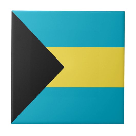 Carreau Drapeau bahaméen (Devant)