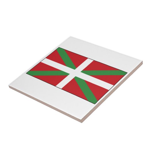 Carreau Drapeau Basque Espagne (Côté)