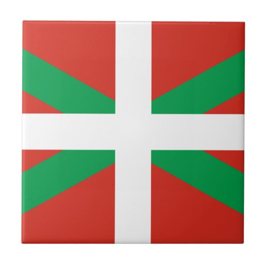 CARREAU DRAPEAU BASQUE VASCA D'IKURRIÑA DRAPEAU EUSKADI (Devant)