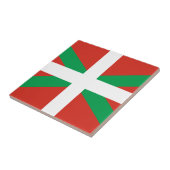 CARREAU DRAPEAU BASQUE VASCA D'IKURRIÑA DRAPEAU EUSKADI (Côté)