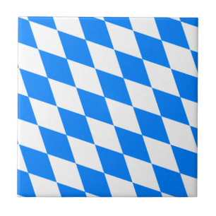 Carreau Drapeau bavarois - Bayerische Flagge