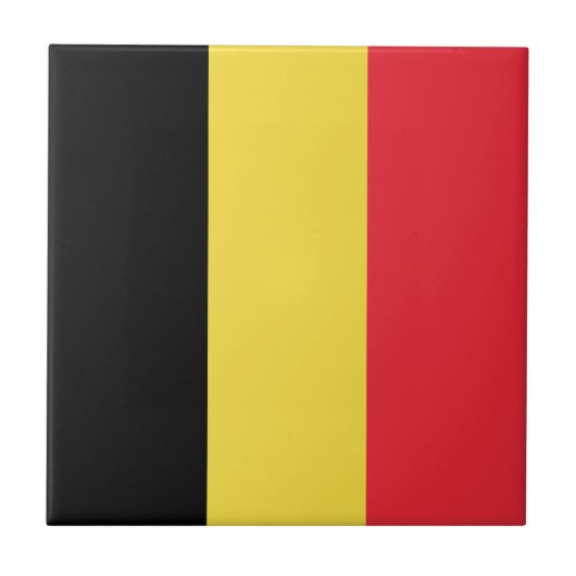 Carreau Drapeau belge patriotique (Devant)