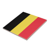 Carreau Drapeau belge patriotique (Côté)