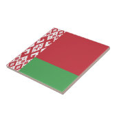 Carreau Drapeau biélorusse patriotique (Côté)