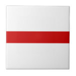 Carreau Drapeau biélorusse (rouge et blanc)<br><div class="desc">Ce dessin présente un drapeau historique de la Biélorussie, utilisé à l'origine par la République Démocratique du Bélarus en 1918, avant que la Biélorussie ne devienne une République Soviétique, et à nouveau après avoir retrouvé son indépendance en 1991 jusqu'au référendum de 1995. Les groupes d'opposition biélorusses ont continué à utiliser...</div>