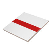 Carreau Drapeau biélorusse (rouge et blanc) (Côté)