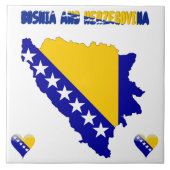 Carreau Drapeau bosnien (Devant)