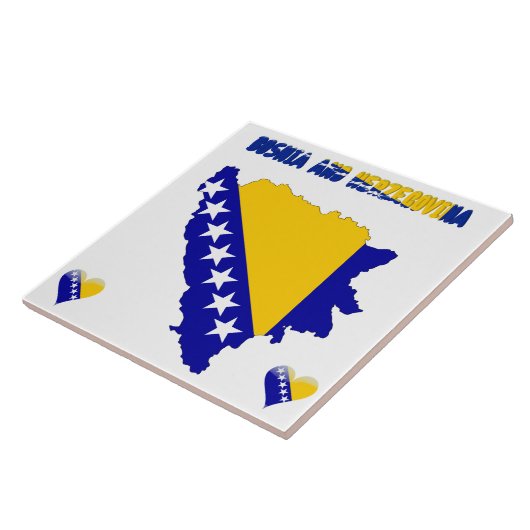 Carreau Drapeau bosnien (Côté)