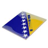 Carreau Drapeau bosnien (Côté)