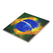 Carreau Drapeau brésilien BR Brasil (Côté)