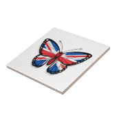 Carreau Drapeau britannique de papillon (Côté)